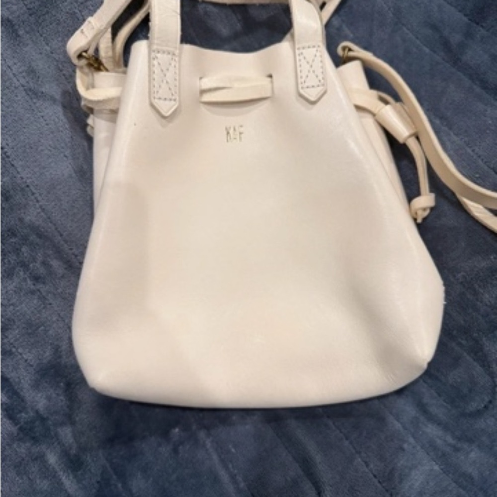 White Women's Leather Shoulder Bag